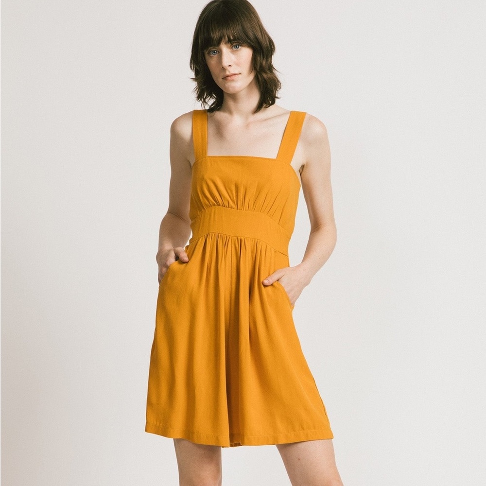 NWT - Allison Wonderland Amalfi Romper - Saffron